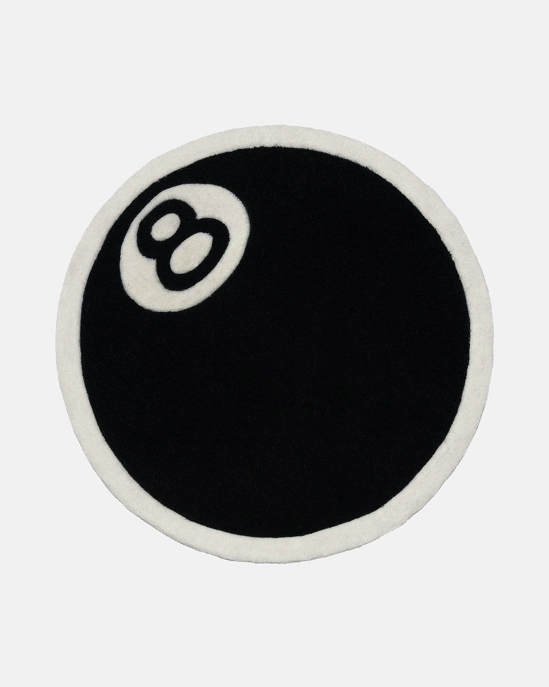 Black Stüssy 8-Ball Rug Other Accessories | UAE JUO216073