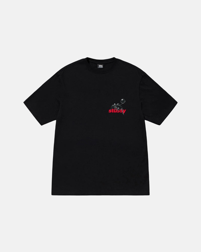 Black Stüssy Apocalypse T-Shirt | UAE ZNO495217