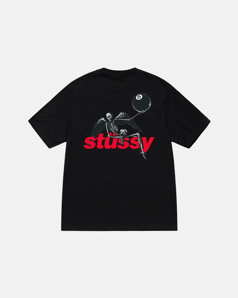 Black Stüssy Apocalypse T-Shirt | UAE ZNO495217