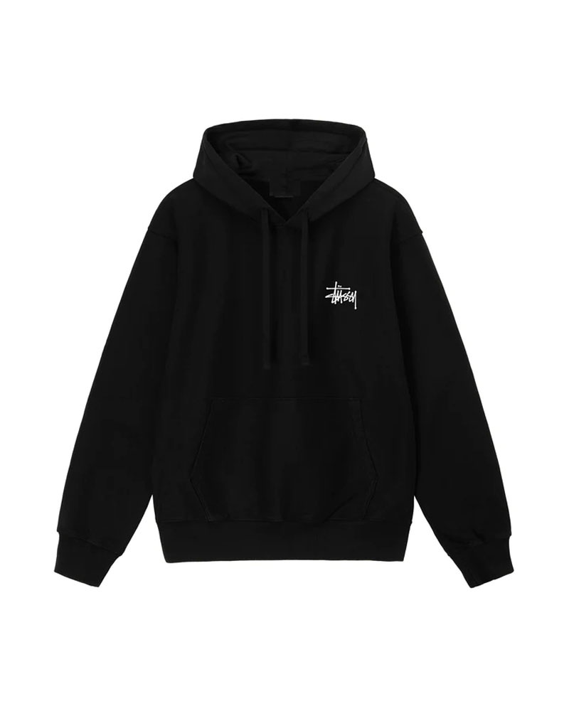 Black Stüssy Basic Hoodie | UAE VUE769245