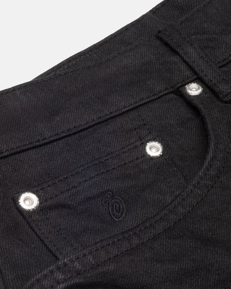 Black Stüssy Big OL' Jean Overdyed Jeans | UAE FDE879012