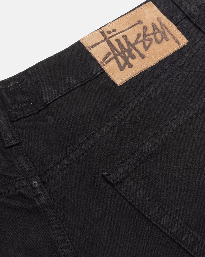 Black Stüssy Big OL' Jean Overdyed Jeans | UAE FDE879012