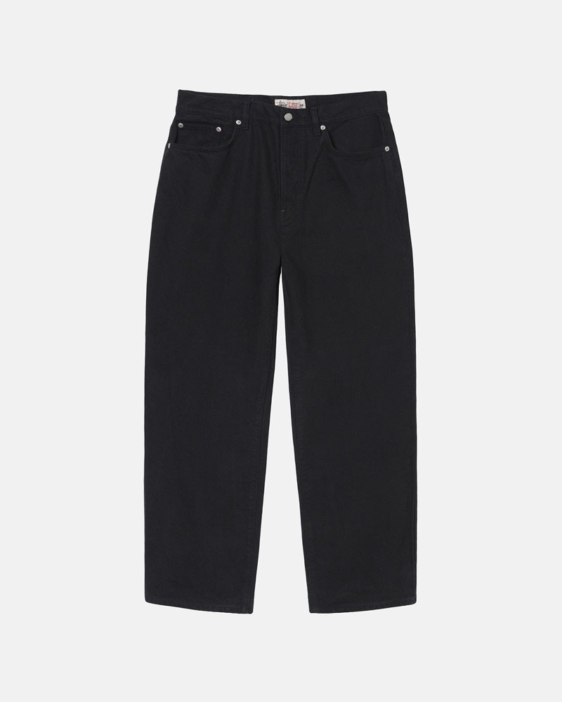 Black Stüssy Big OL\' Jean Overdyed Jeans | UAE FDE879012