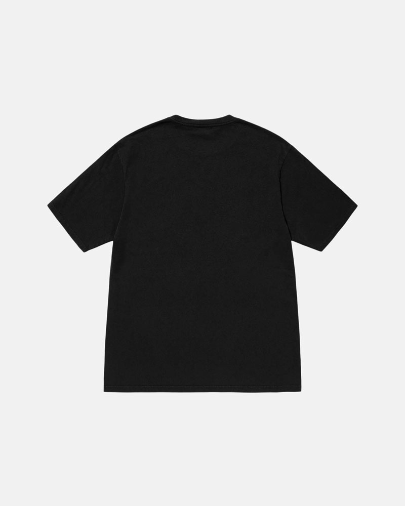 Black Stüssy Block Sport Pigment Dyed T-Shirt | UAE XJW714658