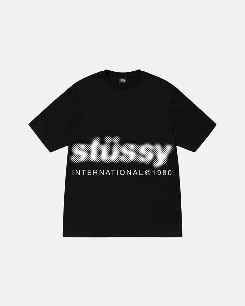 Black Stüssy Blur T-Shirt | UAE MHD750231