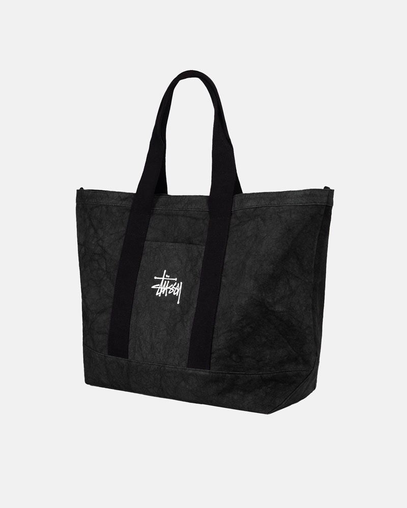 Black Stüssy Canvas Extra Large Tote Bags | UAE DYZ386194