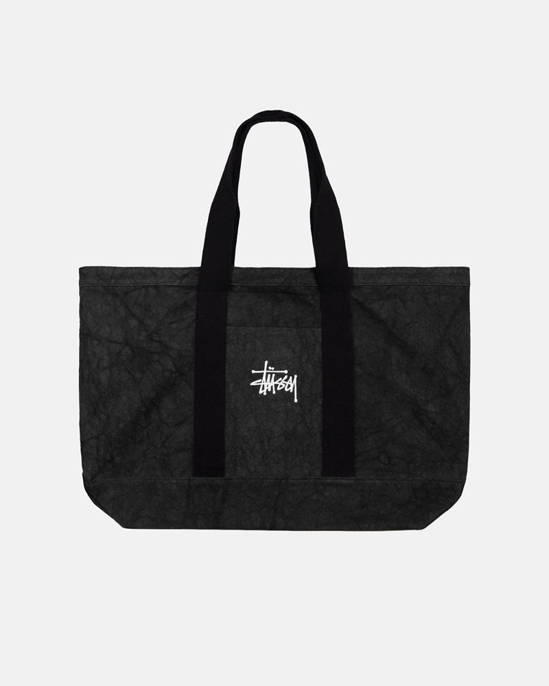 Black Stüssy Canvas Extra Large Tote Bags | UAE DYZ386194