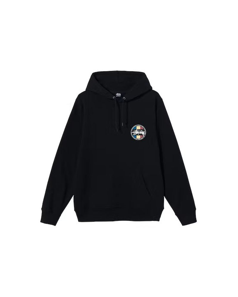 Black Stüssy Classic Dot Hoodie | UAE YUQ649571