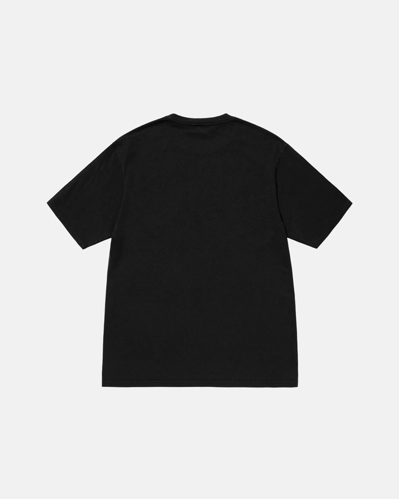 Black Stüssy Creation Pigment Dyed T-Shirt | UAE TFB609257