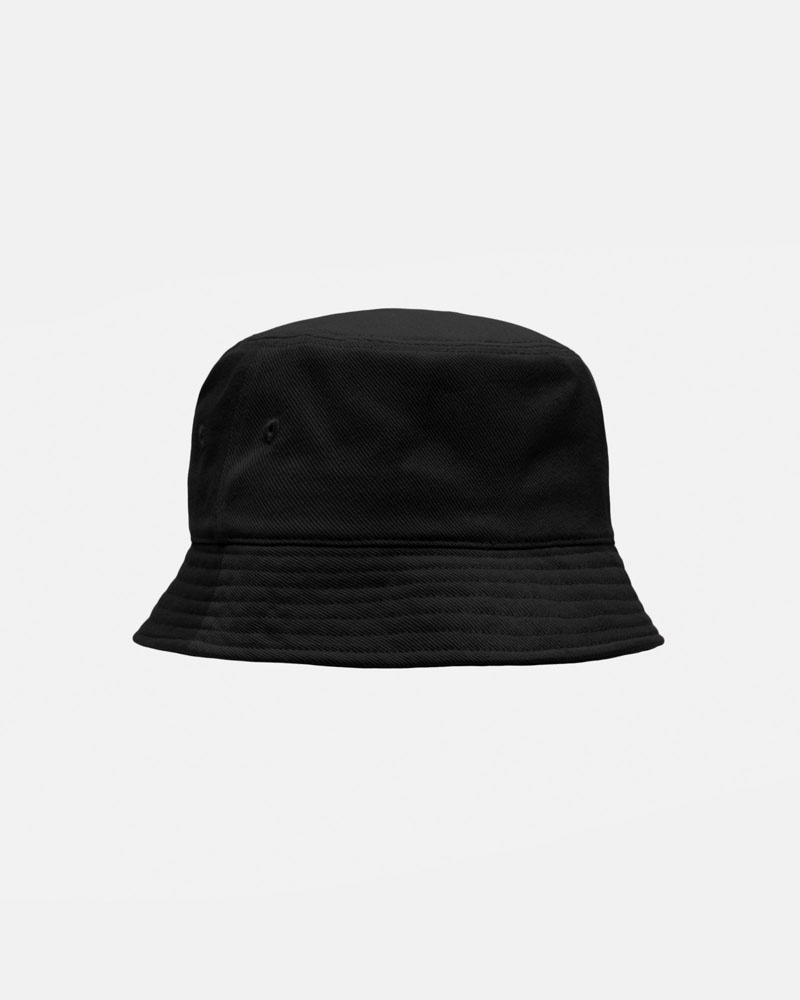 Black Stüssy Deep Bucket SS Link Hat | UAE UCZ954608