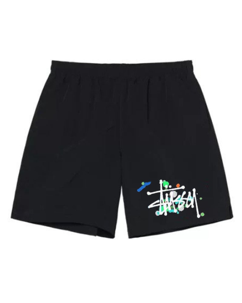 Black Stüssy Design Shorts | UAE EWS541687