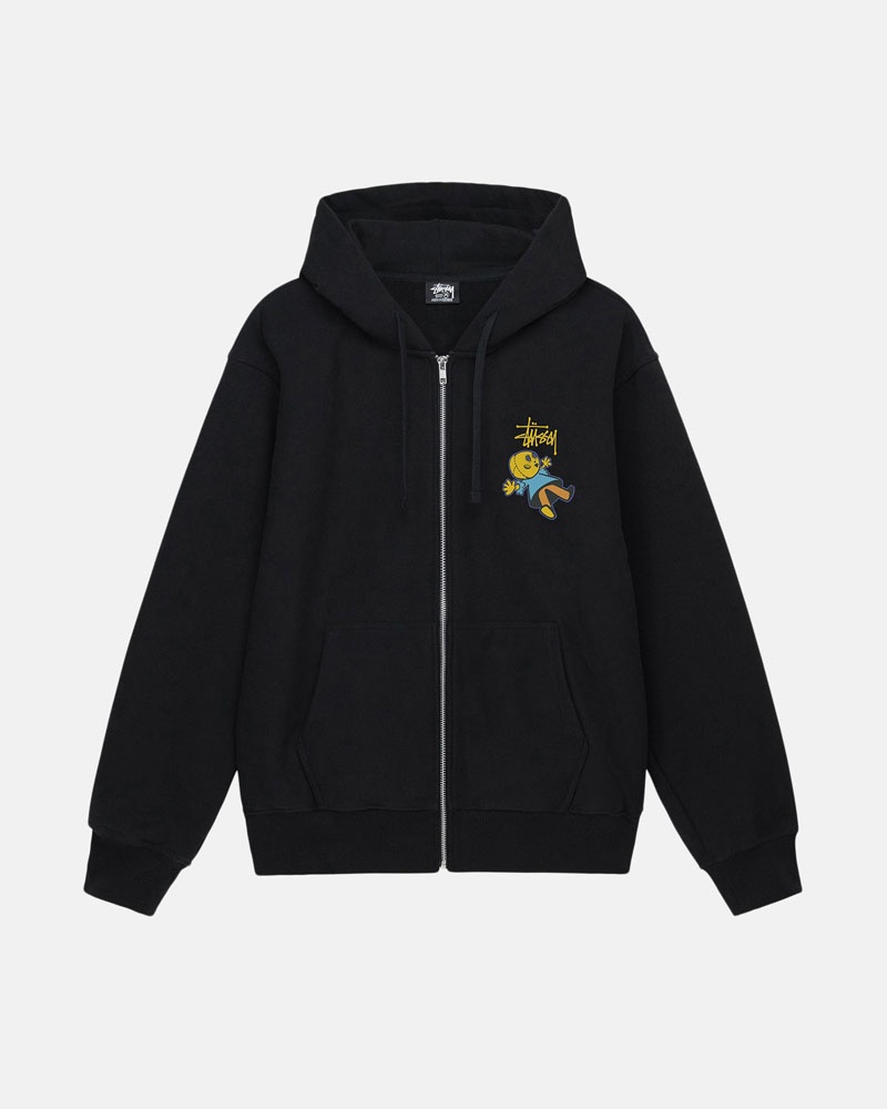 Black Stüssy Dollie Zip Hoodie | UAE DCF379421