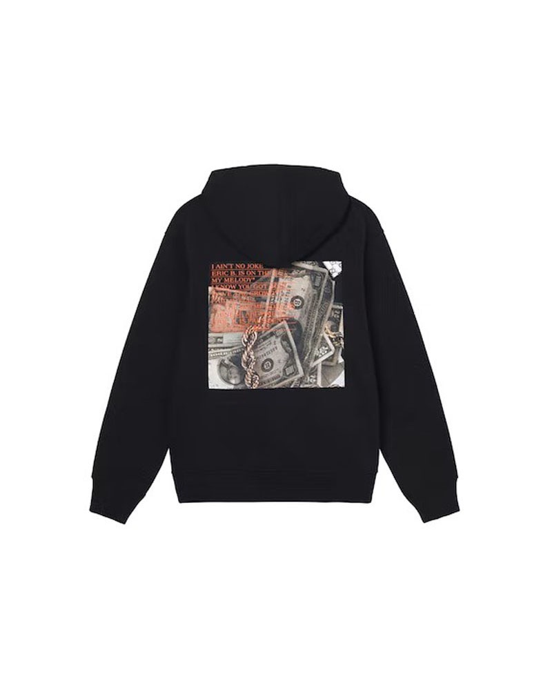 Black Stüssy Eric B. & Rakim Paid In Full Hoodie | UAE XTU890625