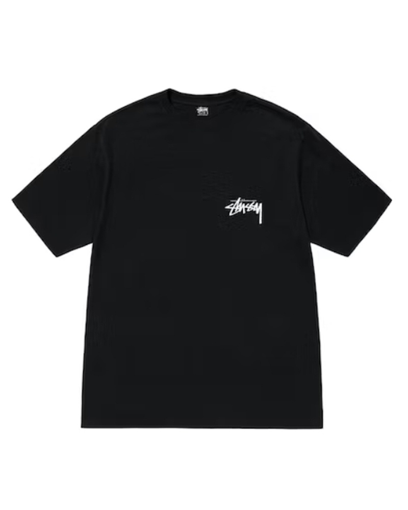 Black Stüssy How We’re Livin’ Pigment Dyed T-Shirt | UAE CAL497680