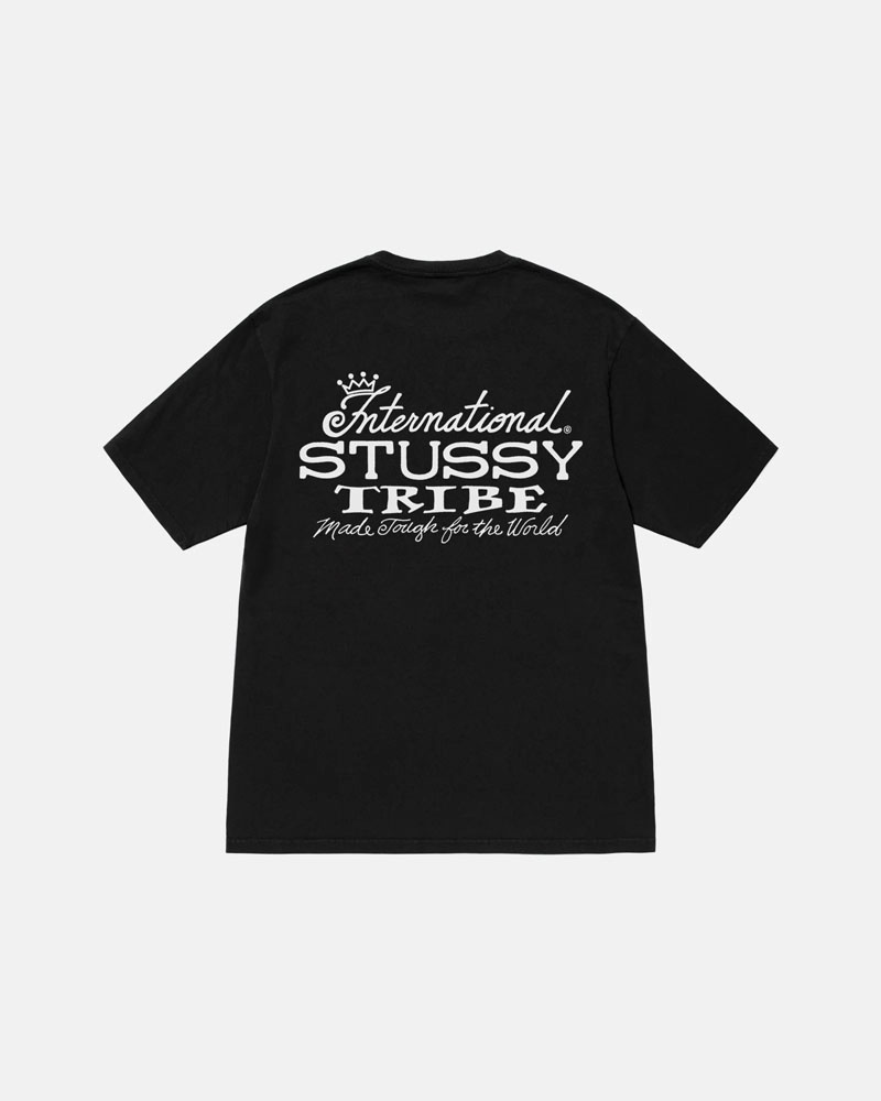 Black Stüssy IST Pigment Dyed T-Shirt | UAE SJI692087