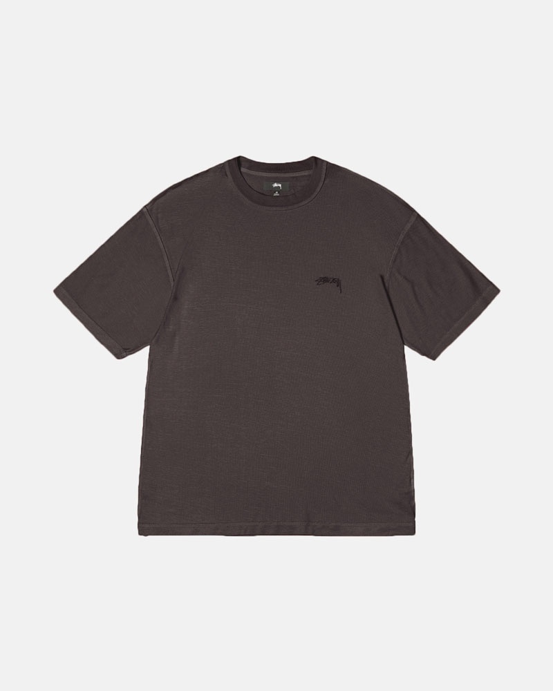 Black Stüssy Lazy T-Shirt | UAE MBX601273