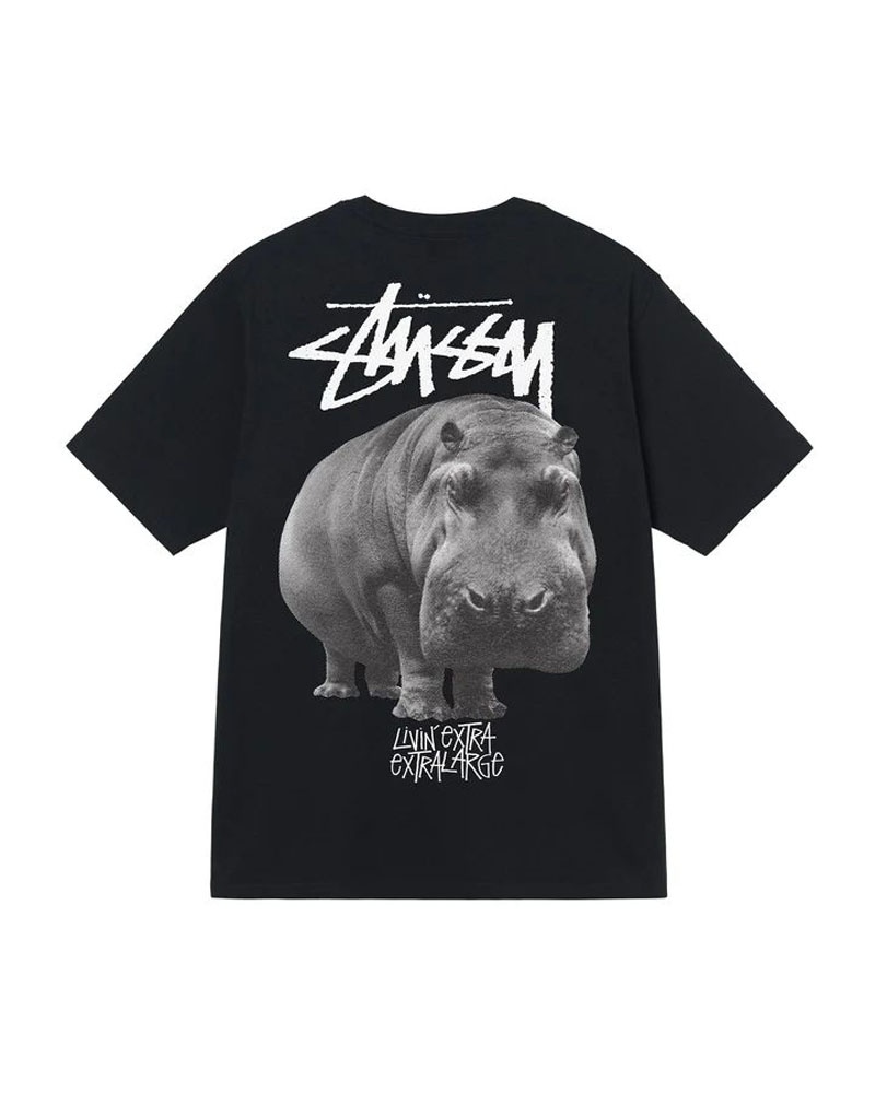 Black Stüssy Livin’ Large T-Shirt | UAE HPA607832