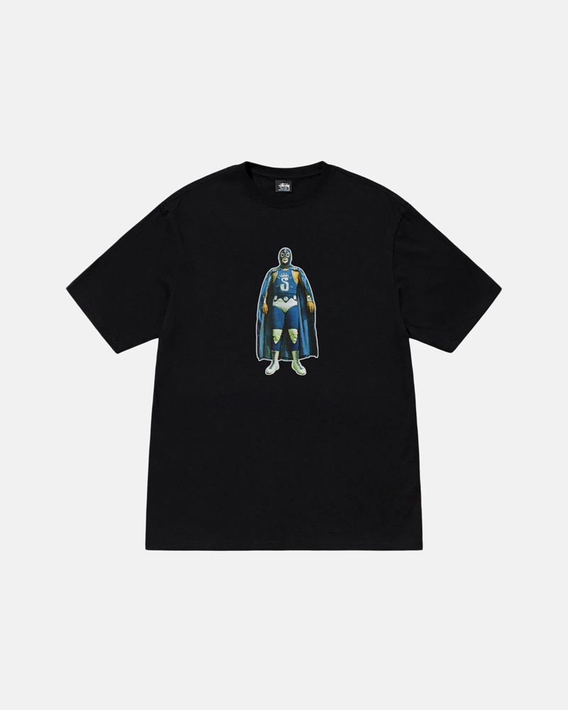 Black Stüssy Lucha T-Shirt | UAE UAI820673