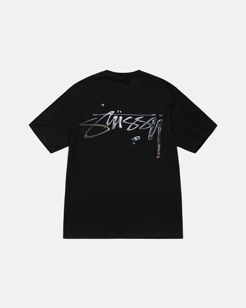 Black Stüssy Mercury T-Shirt | UAE TAS602193