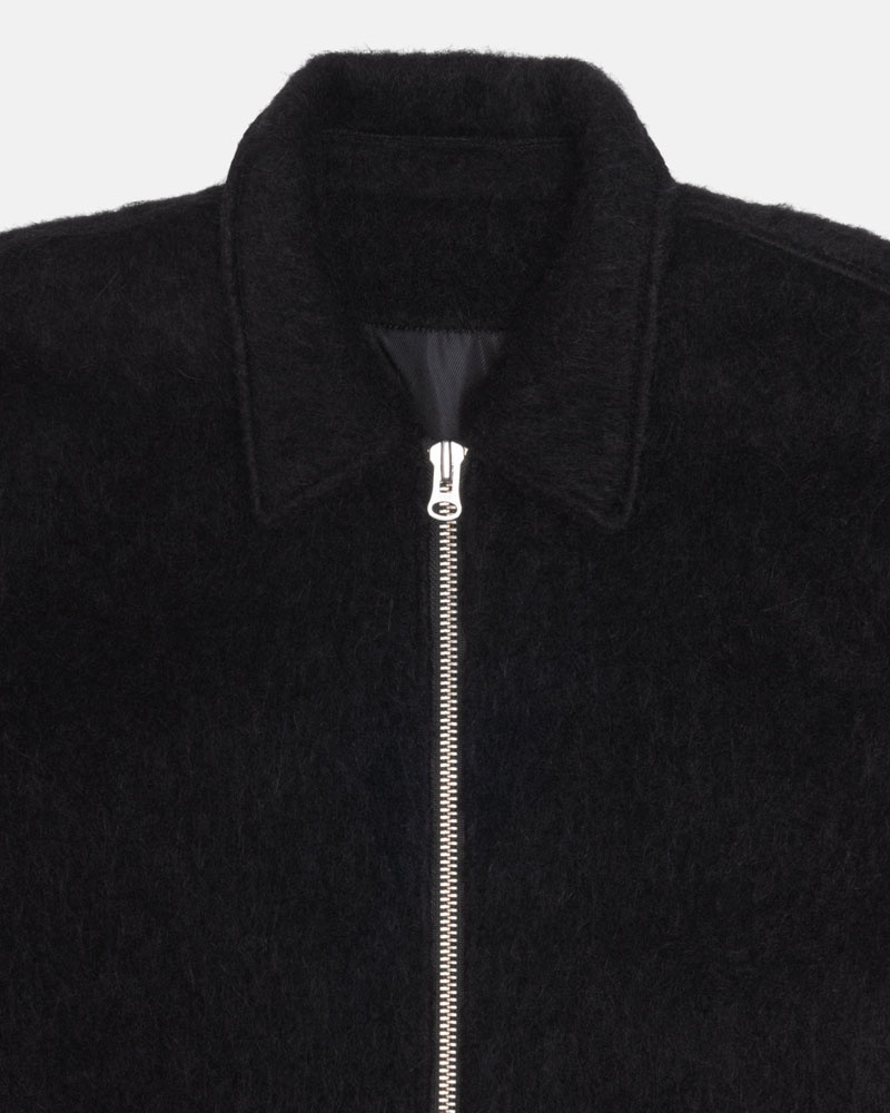 Black Stüssy Mohair Club Jacket | UAE IZG049783