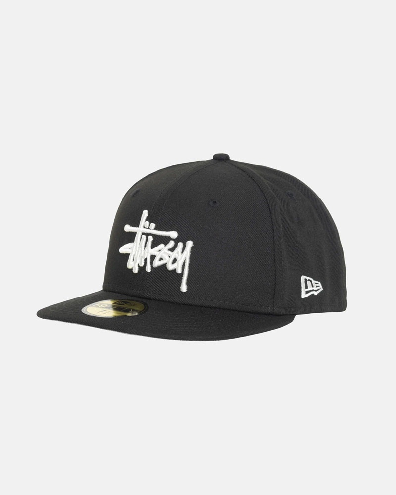 Black Stüssy New Era 59Fifty Authentic Cap | UAE GDM819230