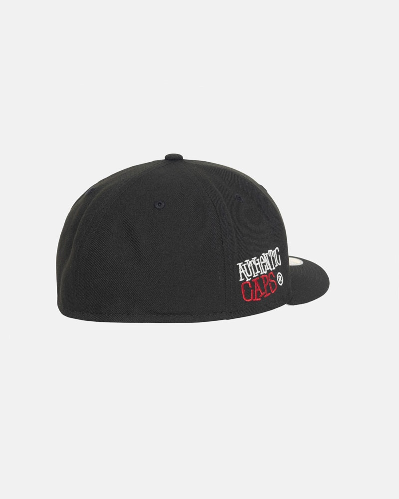 Black Stüssy New Era 59Fifty Authentic Cap | UAE GDM819230