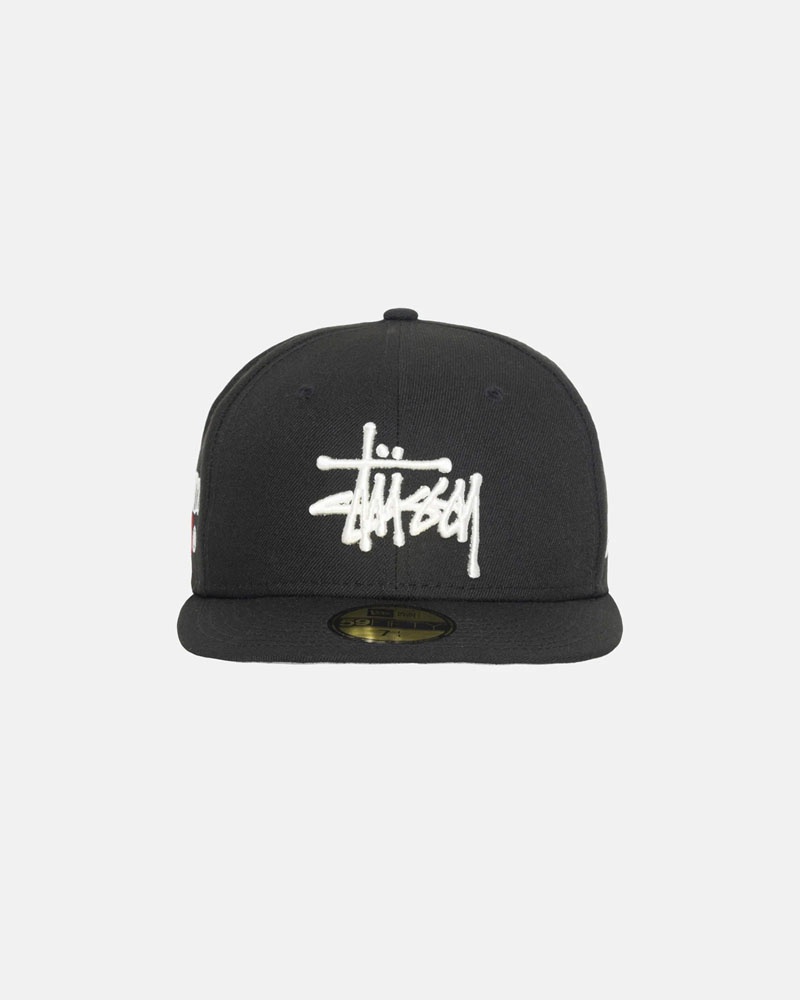 Black Stüssy New Era 59Fifty Authentic Cap | UAE GDM819230