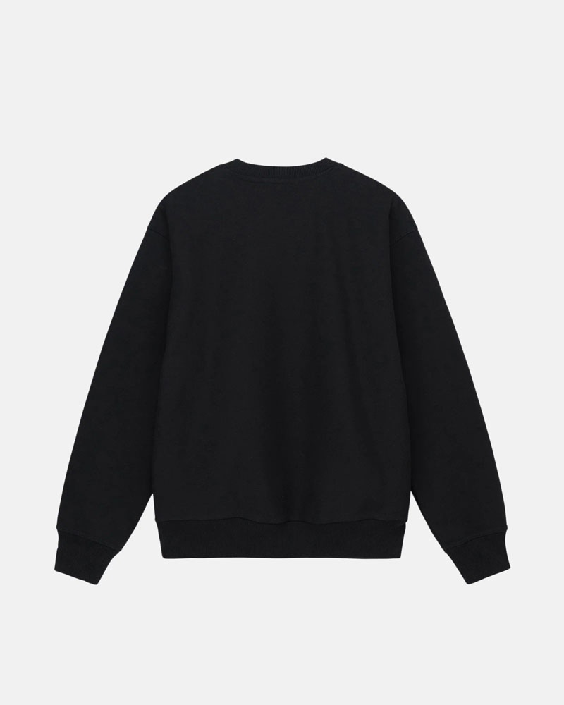 Black Stüssy No.4 Crew Sweatshirt | UAE OQM109835