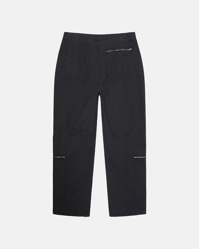 Black Stüssy Nyco Flight Pants | UAE KXW415782