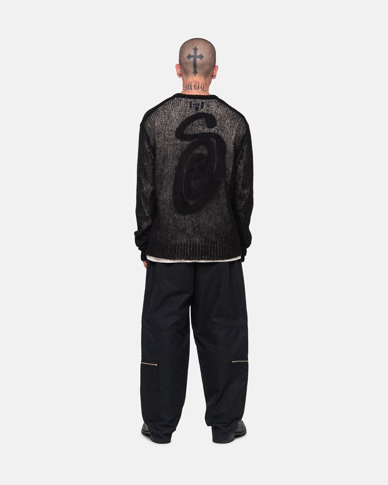 Black Stüssy Nyco Flight Pants | UAE KXW415782