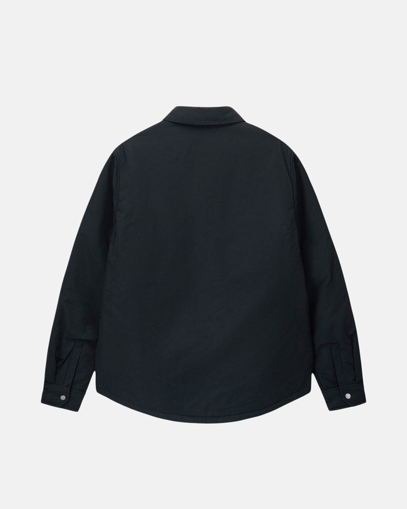 Black Stüssy Padded Tech Over Shirts | UAE FHG580279