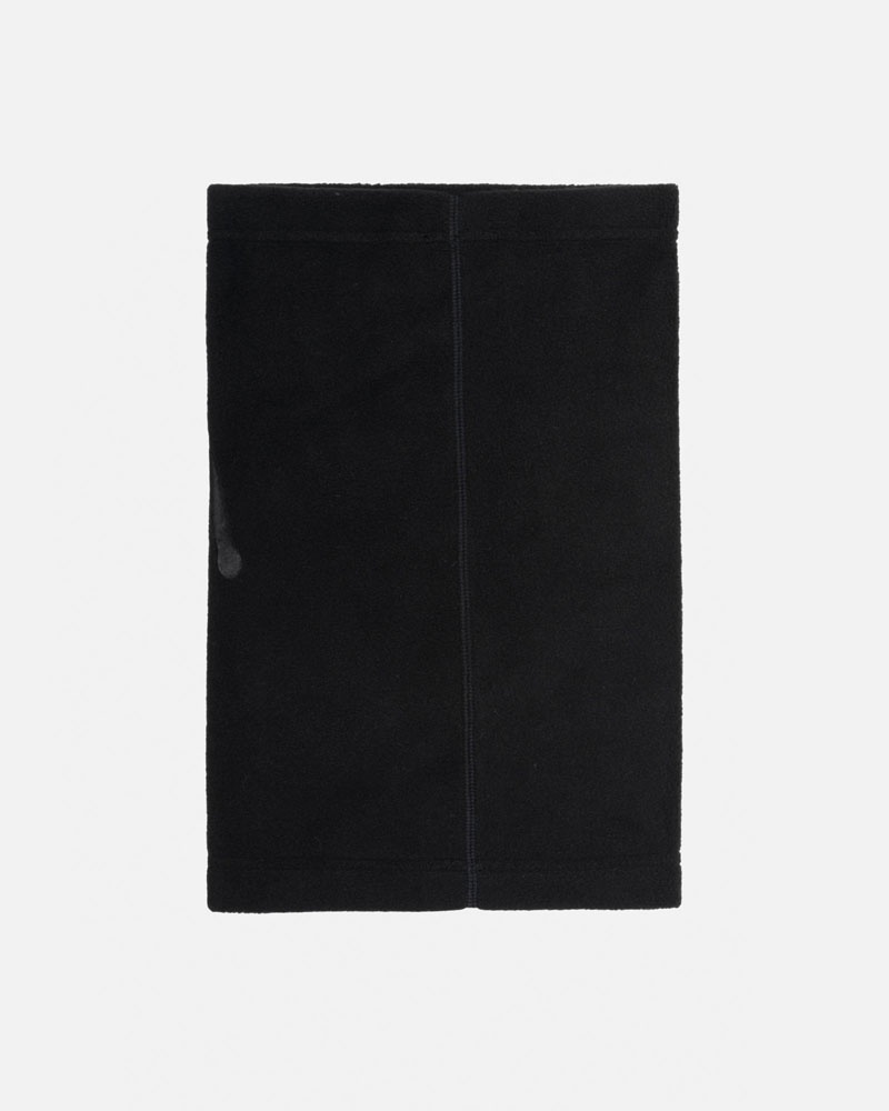 Black Stüssy Polar Fleece Neck Warmer Scarf | UAE HYF813754