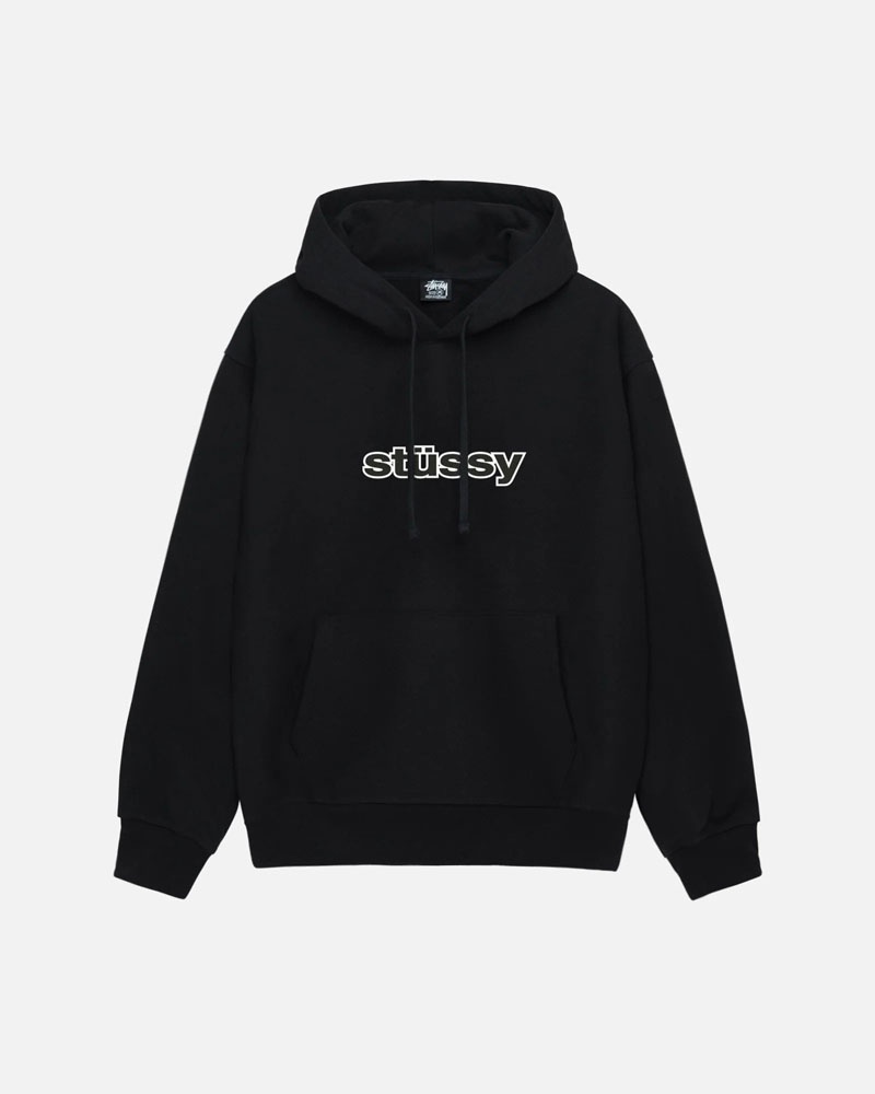 Black Stüssy SS-Link Hoodie | UAE NYI174920