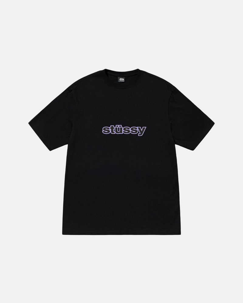 Black Stüssy SS-Link T-Shirt | UAE HPA308624