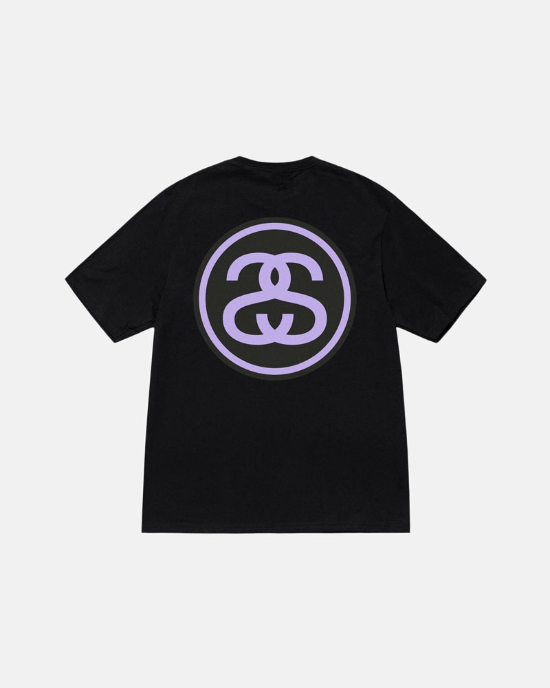 Black Stüssy SS-Link T-Shirt | UAE HPA308624