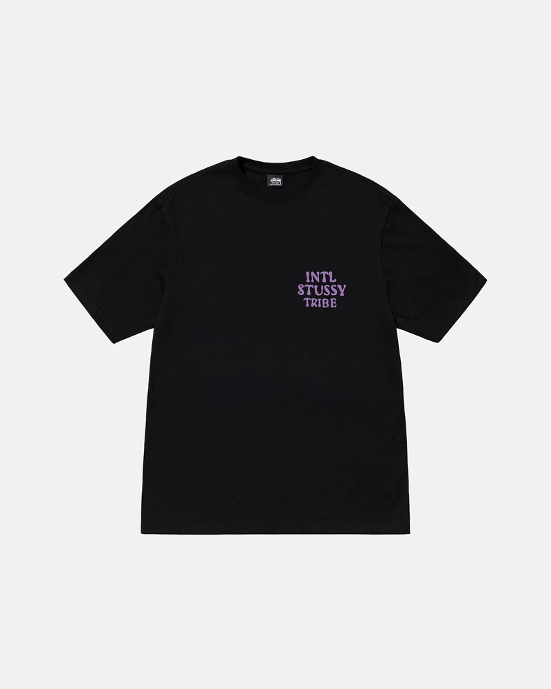 Black Stüssy Serpent T-Shirt | UAE XHY107369