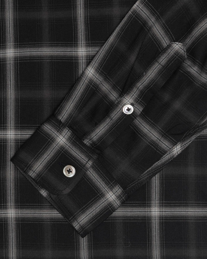 Black Stüssy Shadow Plaid Rayon Shirts | UAE ZEX045972