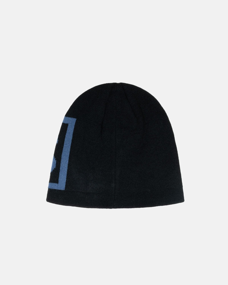 Black Stüssy Skullcap SS Link Beanie | UAE UCA679034