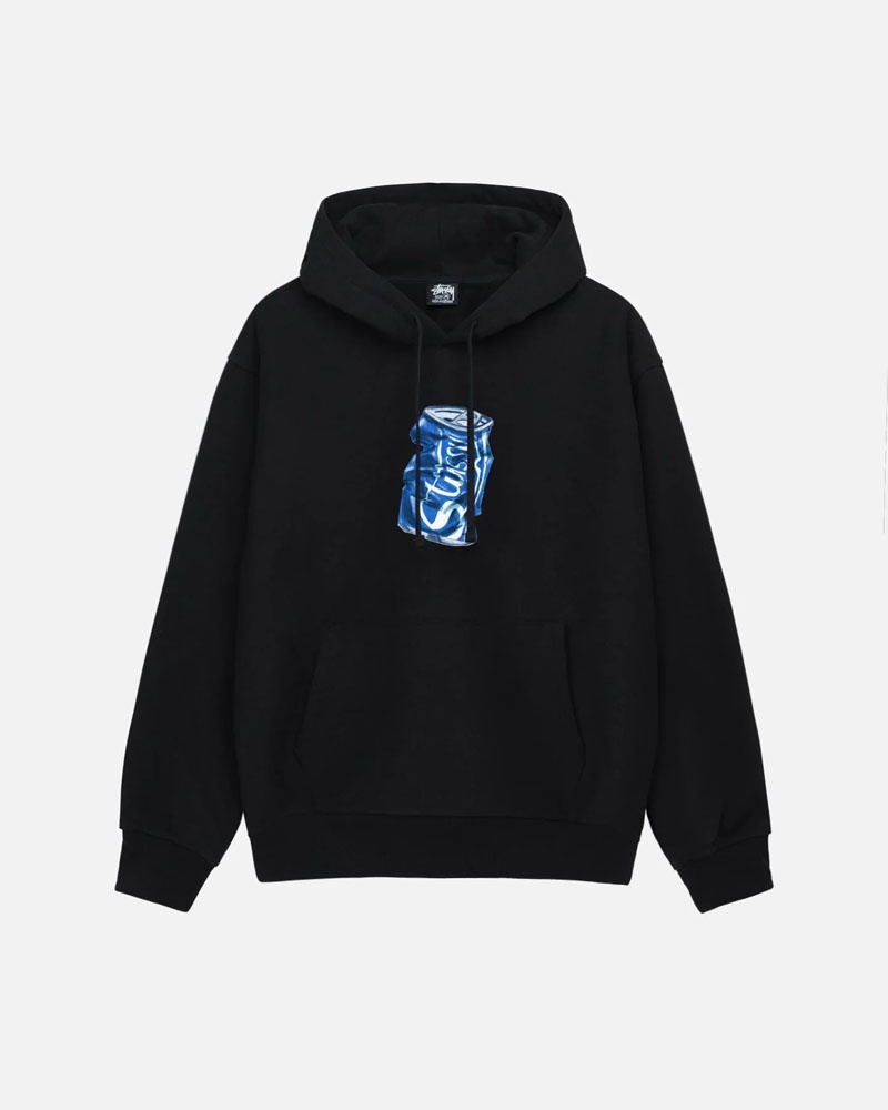 Black Stüssy Soda Can Hoodie | UAE VTP028576