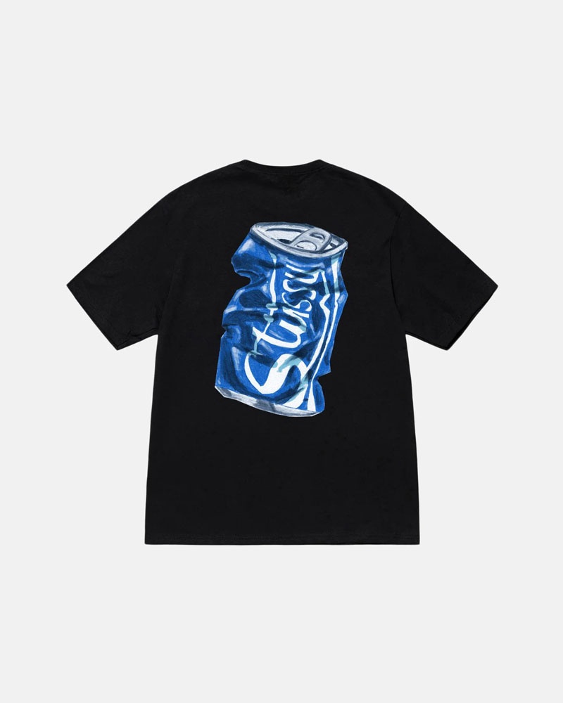 Black Stüssy Soda Can T-Shirt | UAE UXL561780