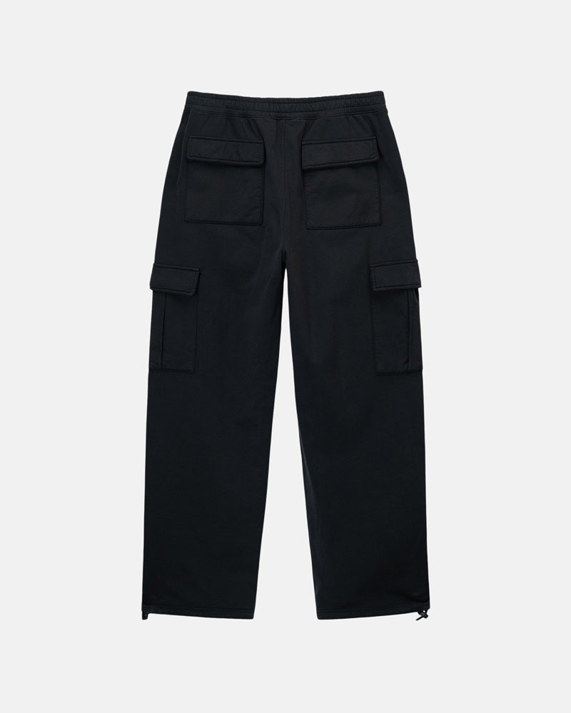 Black Stüssy Sport Cargo Fleece Pants | UAE ENT789645