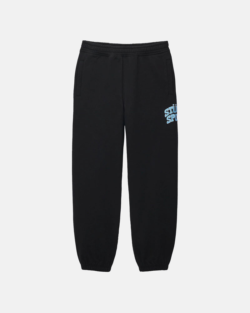 Black Stüssy Sport Sweatpants | UAE CXS738429