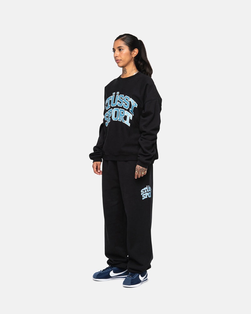 Black Stüssy Sport Sweatpants | UAE TIG246957