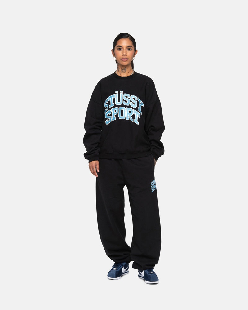 Black Stüssy Sport Sweatpants | UAE TIG246957