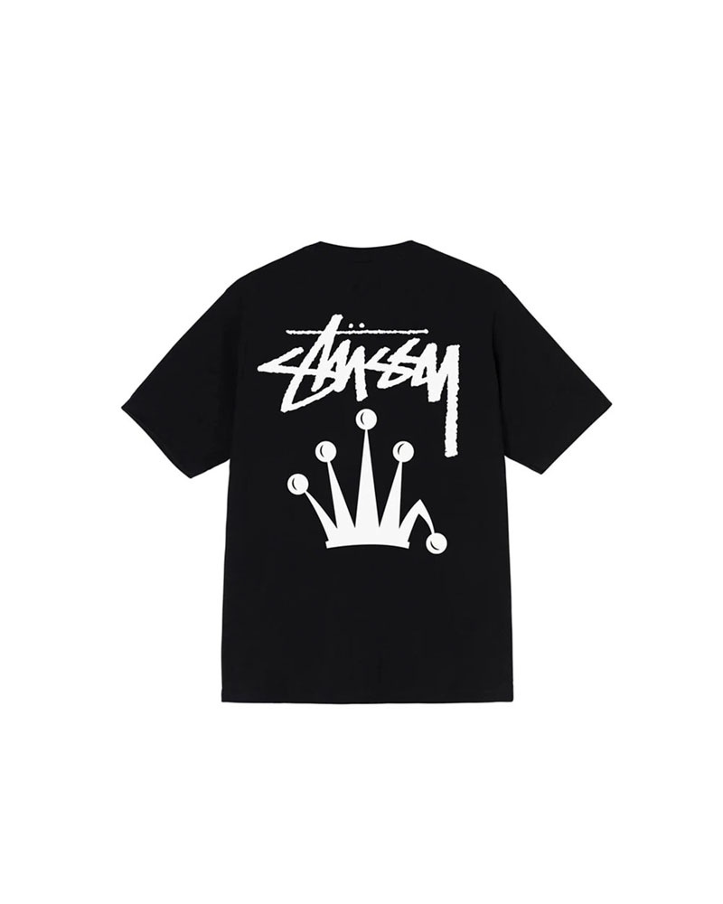 Black Stüssy Stock Crown T-Shirt | UAE CNI934875