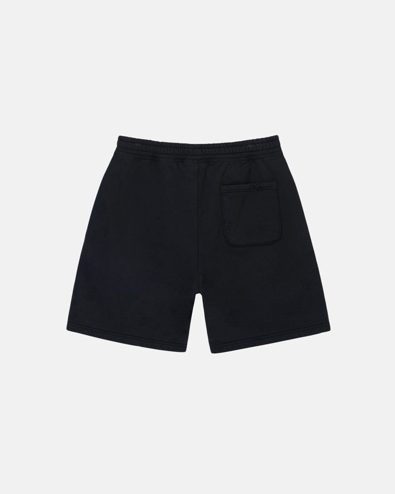 Black Stüssy Stock Logo Sweat Shorts | UAE GYF153927