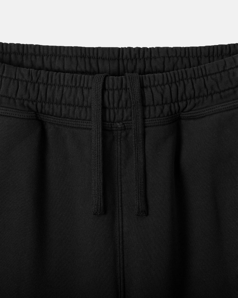 Black Stüssy Stock Logo Sweat Shorts | UAE GYF153927