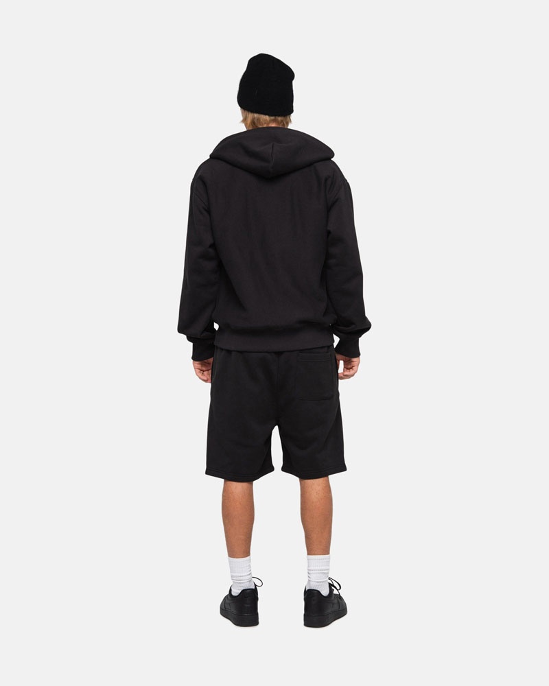 Black Stüssy Stock Logo Sweat Shorts | UAE GYF153927