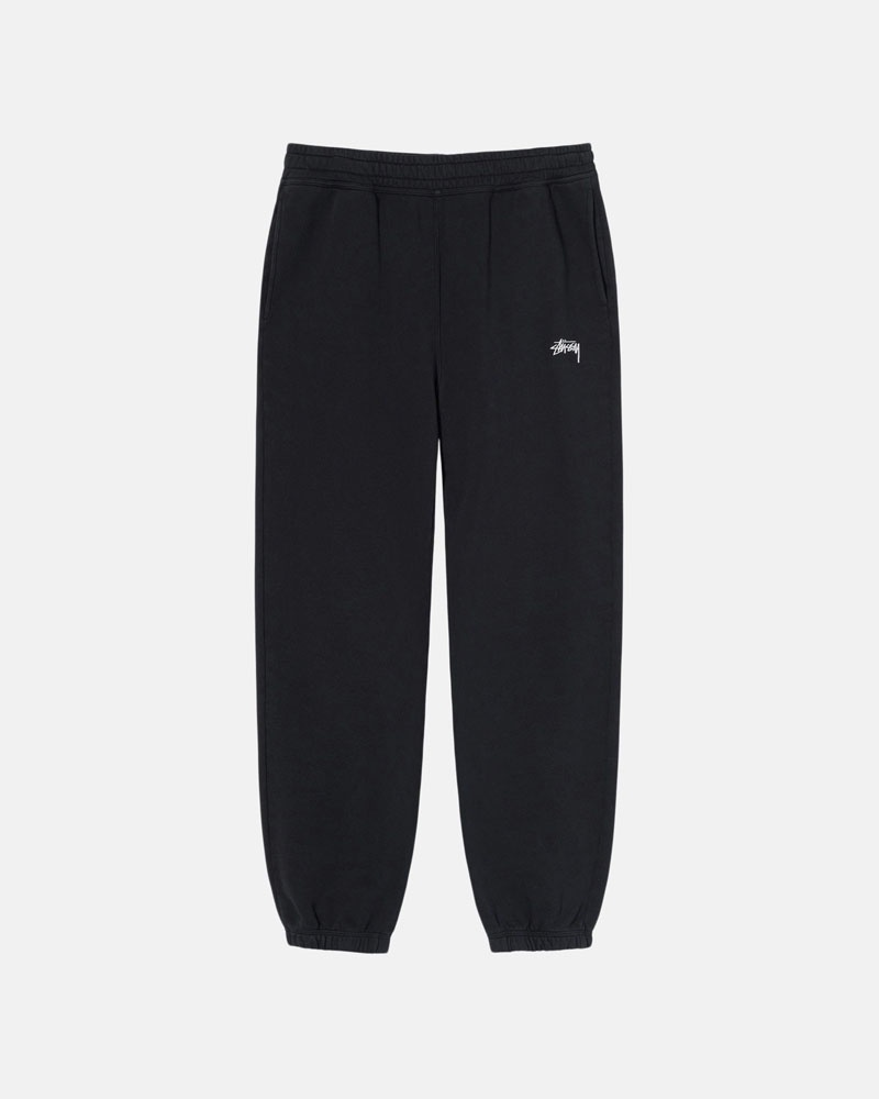 Black Stüssy Stock Logo Sweatpants | UAE GYT347961