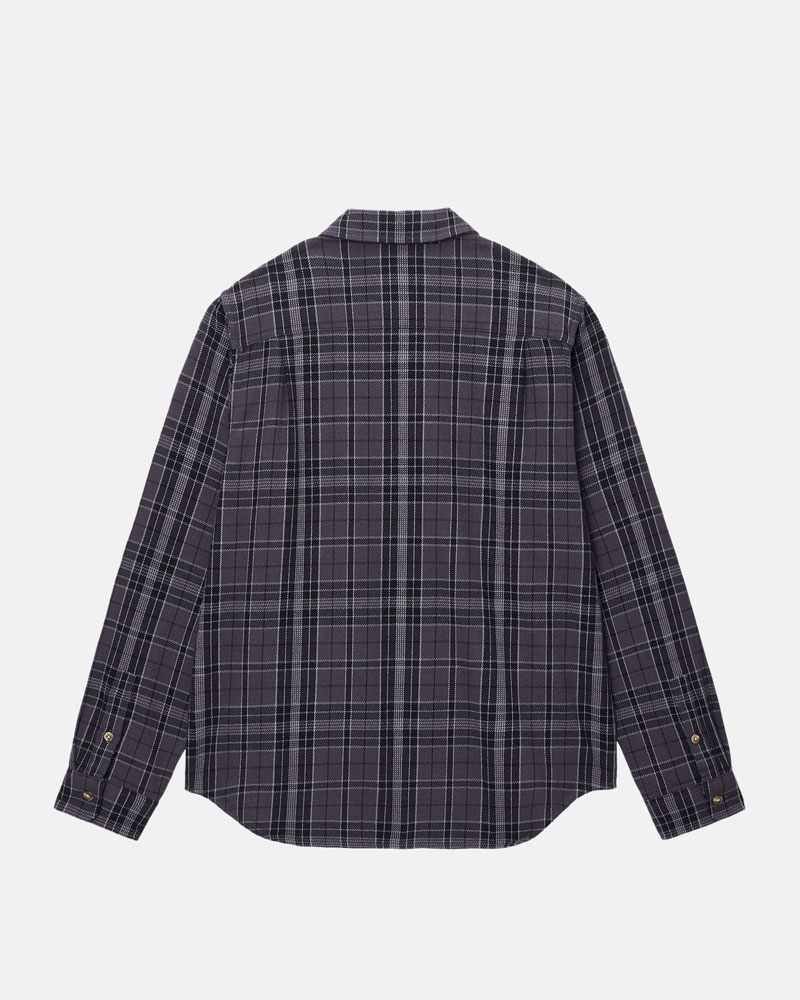 Black Stüssy Stones Plaid Shirts | UAE FOY187920